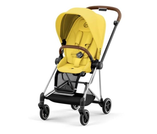 Cybex Mios 3.0 + Cloud Z2 i-Size Mustard Yellow + Chrome brown frame Bērnu Ratiņi 3in1