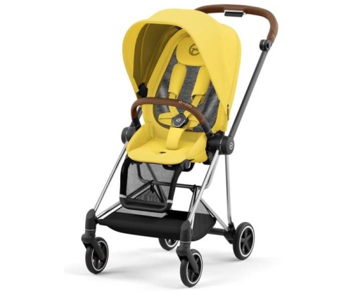 Cybex Mios 3.0 + Cloud Z2 i-Size Mustard Yellow + Chrome brown frame Bērnu Ratiņi 3in1