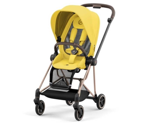 Cybex Mios 3.0 + Cloud Z2 i-Size Mustard Yellow + Rose gold frame Bērnu Ratiņi 3in1