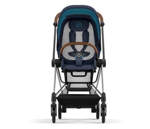 Cybex Mios 3.0 + Cloud Z2 i-Size Nautical Blue + Chrome brown frame Bērnu Ratiņi 3in1