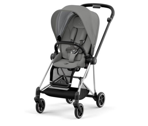 Cybex Mios 3.0 + Cloud Z2 i-Size Soho Grey + Chrome black frame Bērnu Ratiņi 3in1