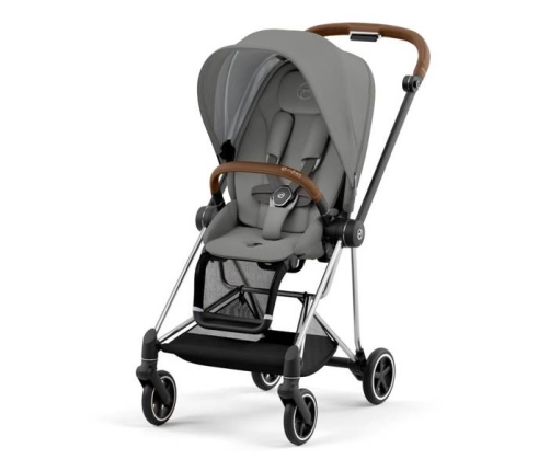 Cybex Mios 3.0 + Cloud Z2 i-Size Soho Grey + Chrome brown frame Bērnu Ratiņi 3in1