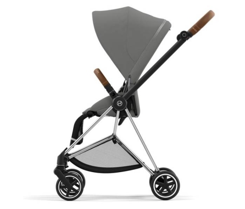 Cybex Mios 3.0 + Cloud Z2 i-Size Soho Grey + Chrome brown frame Bērnu Ratiņi 3in1