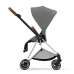 Cybex Mios 3.0 + Cloud Z2 i-Size Soho Grey + Chrome brown frame Bērnu Ratiņi 3in1