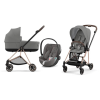 Cybex Mios 3.0 + Cloud Z2 i-Size Soho Grey + Rose gold frame Детская Коляска 3in1