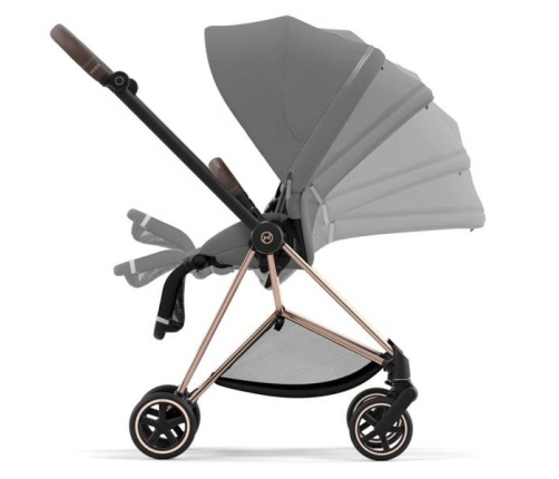 Cybex Mios 3.0 + Cloud Z2 i-Size Soho Grey + Rose gold frame Детская Коляска 3in1