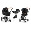 Cybex Mios 3.0 Deep Black + Cloud Z I-Size + Chrome Brown frame Детская Коляска 4in1