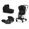 Cybex Mios 3.0 Deep Black Plus + Cloud Z i-Size + Chrome Brown frame Детская Коляска 3in1