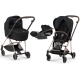 Cybex Mios 3.0 Deep Black Plus + Cloud Z I-Size + Rose gold frame Bērnu Ratiņi 3in1