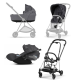 Cybex Mios 3.0 Dream Grey Simply Flowers + Cloud Z I-Size + Chrome Black frame Bērnu Ratiņi 3in1