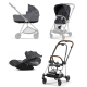 Cybex Mios 3.0 Dream Grey Simply Flowers + Cloud Z i-Size + Chrome Brown frame Детская Коляска 3in1