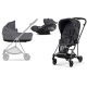 Cybex Mios 3.0 Dream Grey Simply Flowers + Cloud Z i-Size + Matt Black frame Детская Коляска 3in1