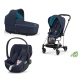 Cybex Mios 3.0 Eco Dark Navy + Cloud Z2 i-Size + Chrome Black frame Bērnu Ratiņi 3in1