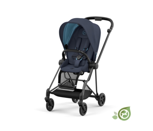 Cybex Mios 3.0 Eco Dark Navy + Cloud Z2 i-Size + Matt Black frame Bērnu Ratiņi 3in1