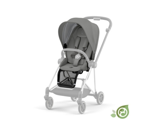 Cybex Mios 3.0 Eco Pearl Grey + Cloud Z2 i-Size + Chrome Black frame Bērnu Ratiņi 3in1