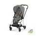 Cybex Mios 3.0 Eco Pearl Grey + Cloud Z2 I-Size + Chrome Brown frame Bērnu Ratiņi 4in1