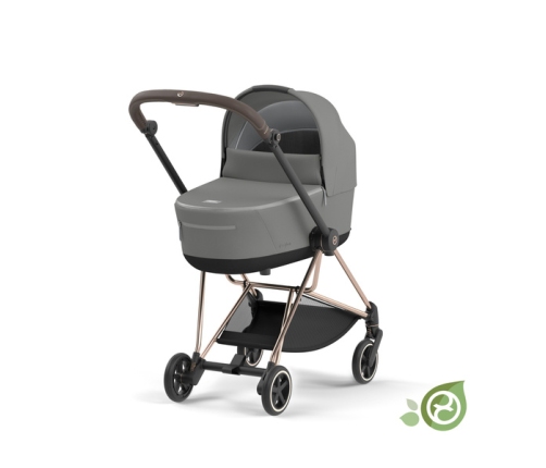 Cybex Mios 3.0 Eco Pearl Grey + Cloud Z2 i-Size + Rose gold frame Bērnu Ratiņi 3in1