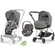 Cybex Mios 3.0 Eco Pearl Grey + Cloud Z2 i-Size + Rose gold frame Bērnu Ratiņi 3in1