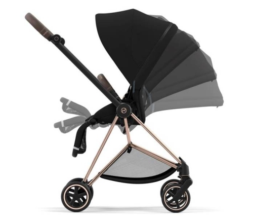 Cybex Mios 3.0 Eco Pearl Grey + Cloud Z2 I-Size + Rose gold frame Детская Коляска 4in1