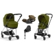 Cybex Mios 3.0 Khaki Green + Cloud Z I-Size + Chrome Black frame Bērnu Ratiņi 4in1