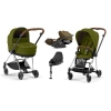 Cybex Mios 3.0 Khaki Green + Cloud Z I-Size + Chrome Brown frame Детская Коляска 4in1