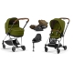 Cybex Mios 3.0 Khaki Green + Cloud Z I-Size + Chrome Brown frame Bērnu Ratiņi 4in1