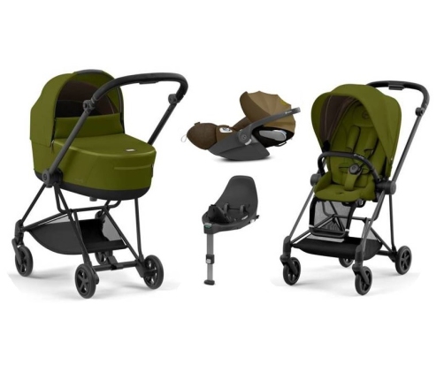 Cybex Mios 3.0 Khaki Green + Cloud Z I-Size + Matt Black frame Детская Коляска 4in1