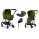 Cybex Mios 3.0 Khaki Green + Cloud Z I-Size + Matt Black frame Bērnu Ratiņi 4in1