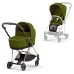 Cybex Mios 3.0 Khaki Green + Cloud Z I-Size + Rose gold frame Bērnu Ratiņi 4in1