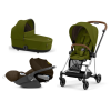 Cybex Mios 3.0 Khaki Green Plus + Cloud Z i-Size + Chrome Brown frame Детская Коляска 3in1