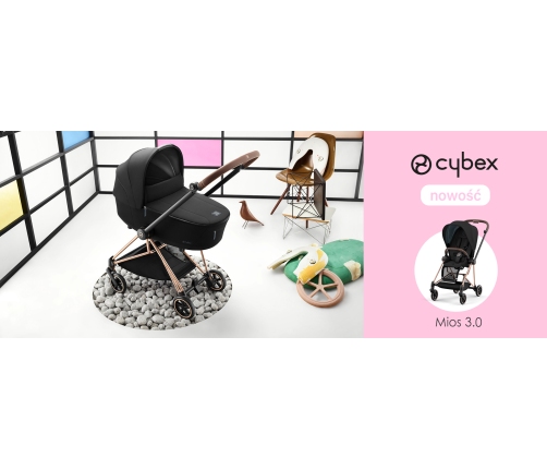 Cybex Mios Lux Conscious Onyx Black Eco Люлька для коляски