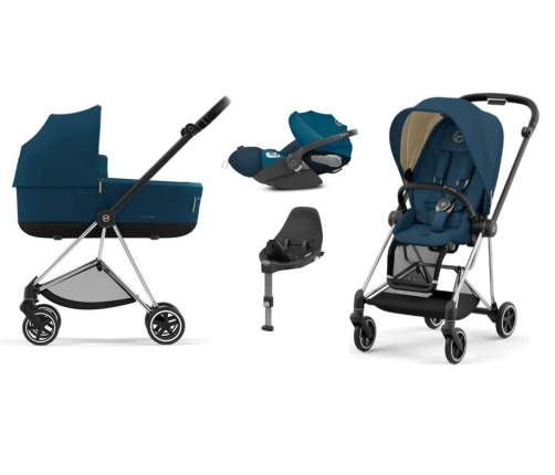 Cybex Mios 3.0 Mountain Blue + Cloud Z I-Size + Chrome Black frame Детская Коляска 4in1