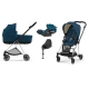 Cybex Mios 3.0 Mountain Blue + Cloud Z I-Size + Chrome Black frame Bērnu Ratiņi 4in1