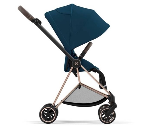 Cybex Mios 3.0 Mountain Blue + Cloud Z I-Size + Rose gold frame Bērnu Ratiņi 4in1