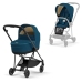 Cybex Mios 3.0 Mountain Blue Plus + Cloud Z I-Size + Matt Black frame Bērnu Ratiņi 3in1