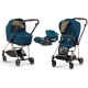 Cybex Mios 3.0 Mountain Blue Plus + Cloud Z I-Size + Rose gold frame Bērnu Ratiņi 3in1