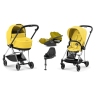 Cybex Mios 3.0 Mustard Yellow + Cloud Z I-Size + Chrome Black frame Bērnu Ratiņi 4in1