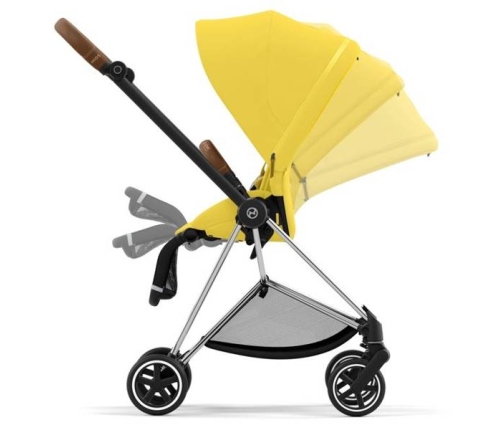 Cybex Mios 3.0 Mustard Yellow + Cloud Z I-Size + Chrome Brown frame Bērnu Ratiņi 4in1