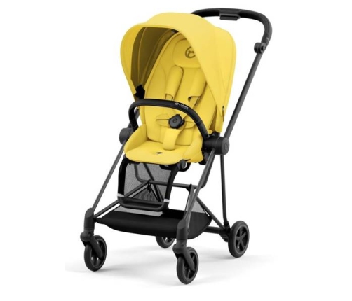 Cybex Mios 3.0 Mustard Yellow + Cloud Z I-Size + Matt Black frame Bērnu Ratiņi 4in1