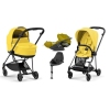 Cybex Mios 3.0 Mustard Yellow + Cloud Z I-Size + Matt Black frame Bērnu Ratiņi 4in1