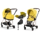 Cybex Mios 3.0 Mustard Yellow + Cloud Z I-Size + Rose gold frame Детская Коляска 4in1