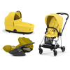 Cybex Mios 3.0 Mustard Yellow Plus + Cloud Z I-Size + Chrome Black frame Bērnu Ratiņi 3in1