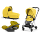 Cybex Mios 3.0 Mustard Yellow Plus + Cloud Z I-Size + Chrome Black frame Bērnu Ratiņi 3in1