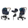 Cybex Mios 3.0 Nautical Blue + Cloud Z I-Size + Chrome Brown frame Детская Коляска 4in1