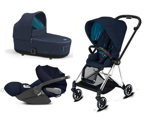 Cybex Mios 3.0 Nautical Blue Plus + Cloud Z i-Size + Chrome Black frame Детская Коляска 3in1