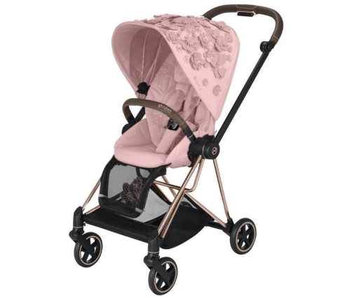 Cybex Mios 3.0 Pale Blush Simply Flowers + Cloud Z i-Size + Chrome Black frame Детская Коляска 3in1