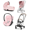 Cybex Mios 3.0 Pale Blush Simply Flowers + Cloud Z i-Size + Chrome Brown frame Детская Коляска 3in1