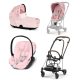 Cybex Mios 3.0 Pale Blush Simply Flowers + Cloud Z I-Size + Chrome Brown frame Bērnu Ratiņi 3in1