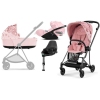 Cybex Mios 3.0 Pale Blush Simply Flowers + Cloud Z I-Size + Matt Black frame Bērnu Ratiņi 4in1