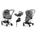 Cybex Mios 3.0 Soho Grey + Cloud Z I-Size + Chrome Brown frame Детская Коляска 4in1